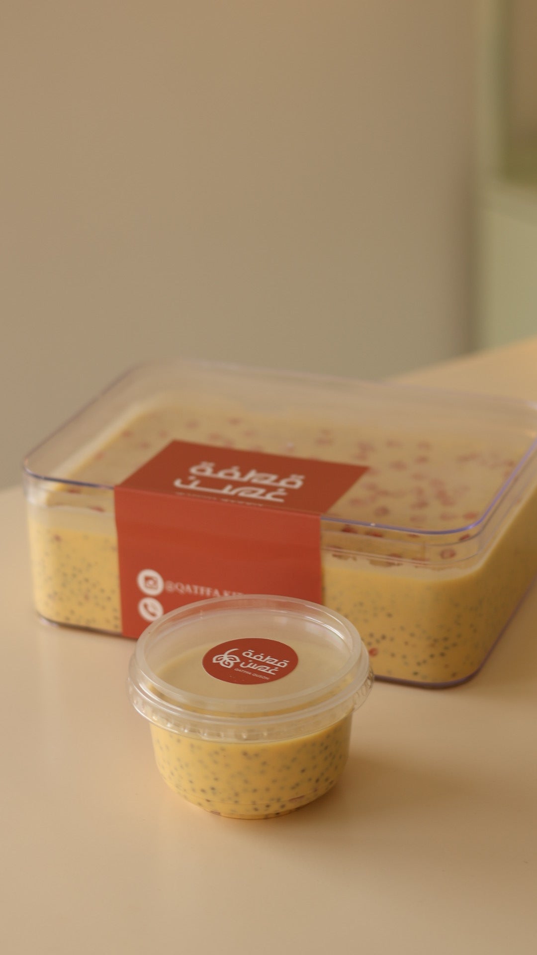 Mango Chia pudding (family size)