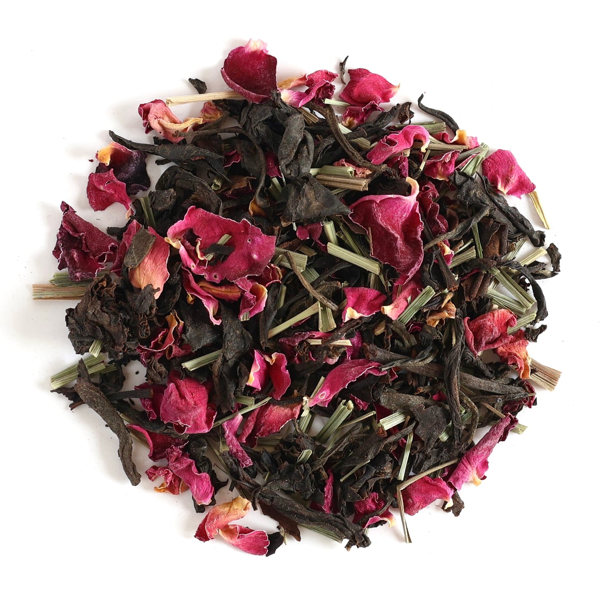 Rose lemongrass black tea شاي الورد عشبة الليمون العضوي