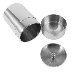 Stainless steel tea caddy